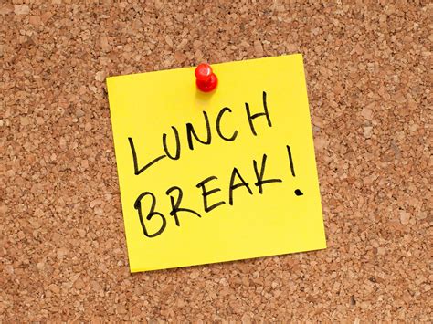 Lunch break.